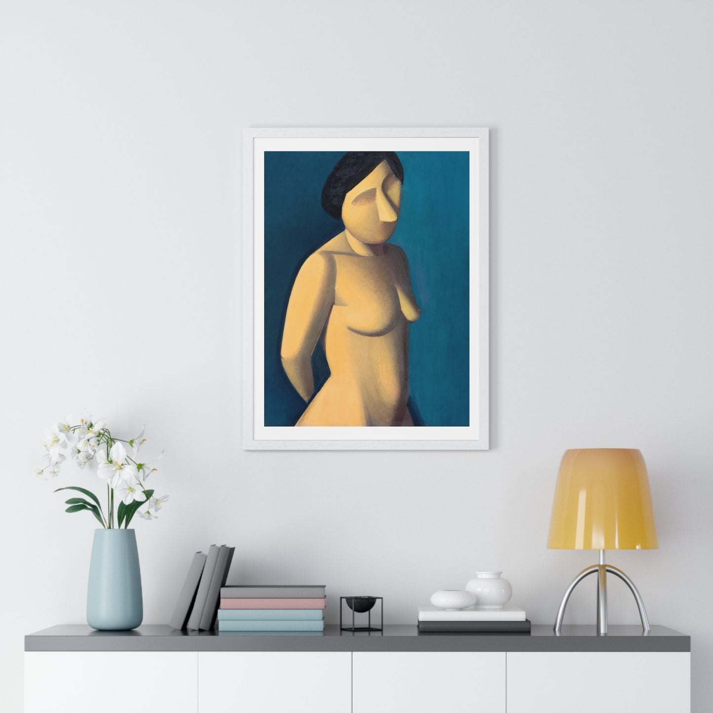 Female Model (1930) Vintage Illustration by Vilhelm Lundstrom, from the Original, Framed Art Print