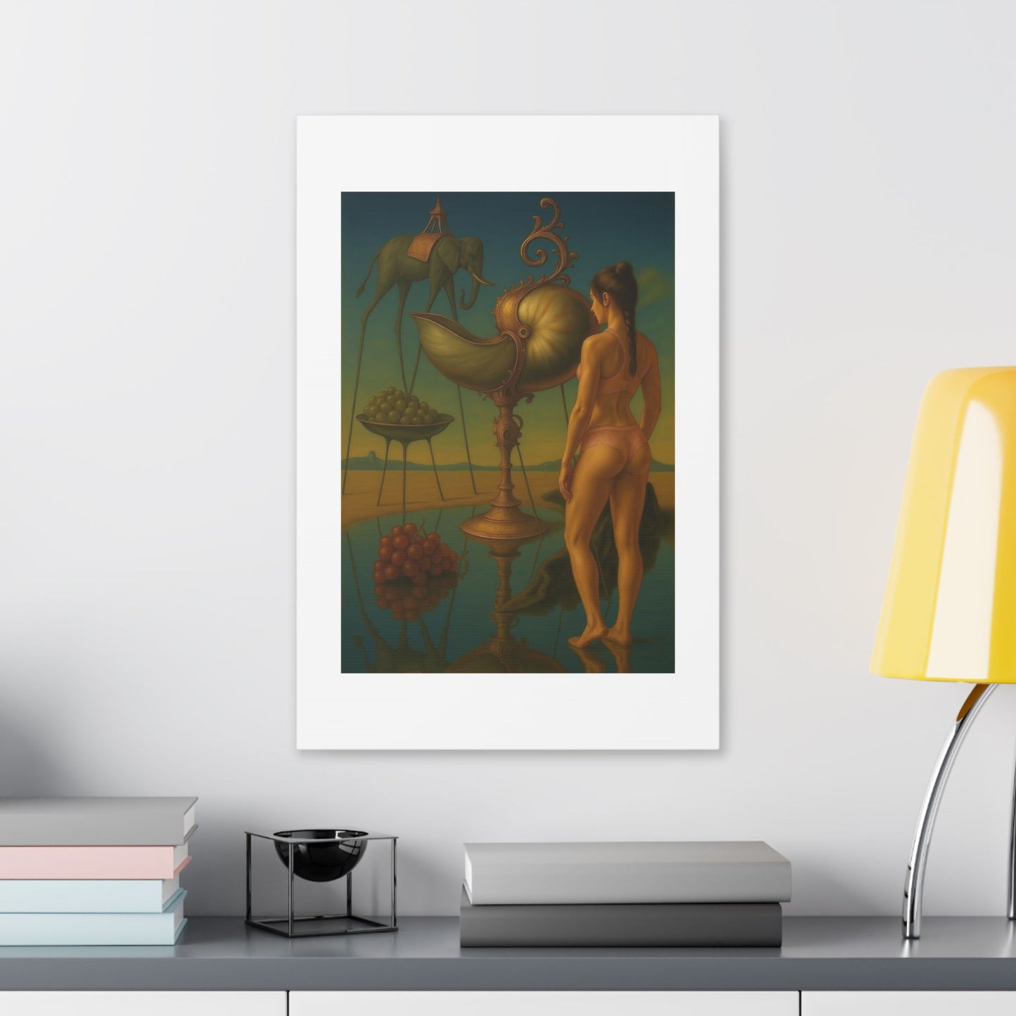 Waterfront Reality Distortion 'Designed by AI' Canvas Art Print