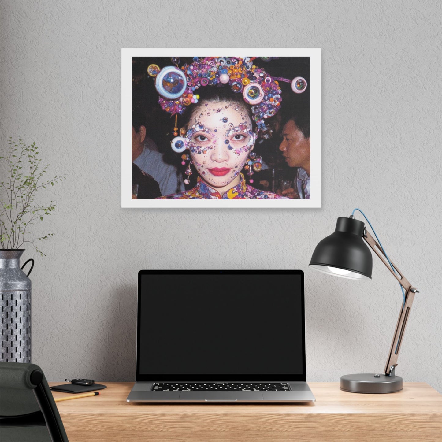 Psychedelic Japan VII Abstract Art 'Designed by 'AI Canvas Art Print