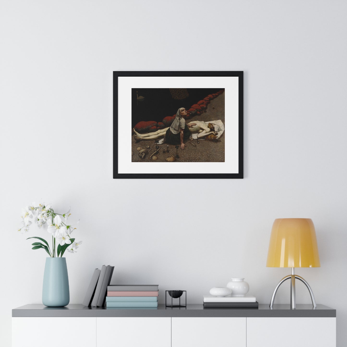 Lemminkäinen's Mother (189) by Akseli Gallen-Kallela, from the Original, Framed Art Print