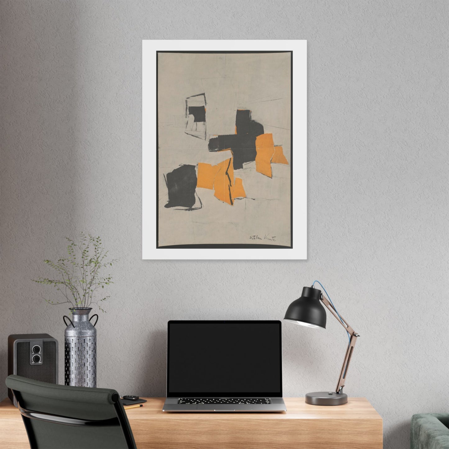 Exhibit (1958) by Esteban Vicente, from the Original, Canvas Art Print