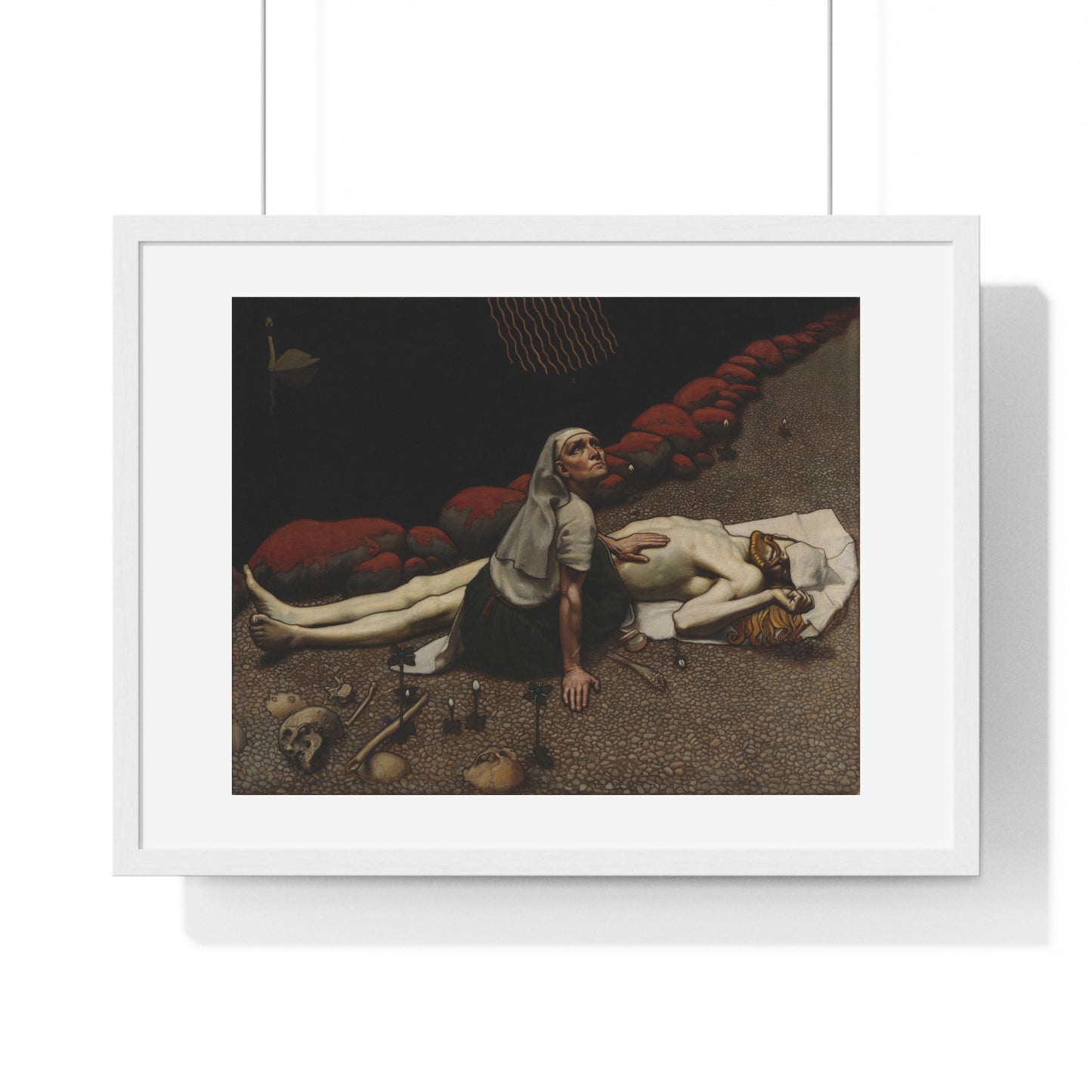 Lemminkäinen's Mother (189) by Akseli Gallen-Kallela, from the Original, Framed Art Print