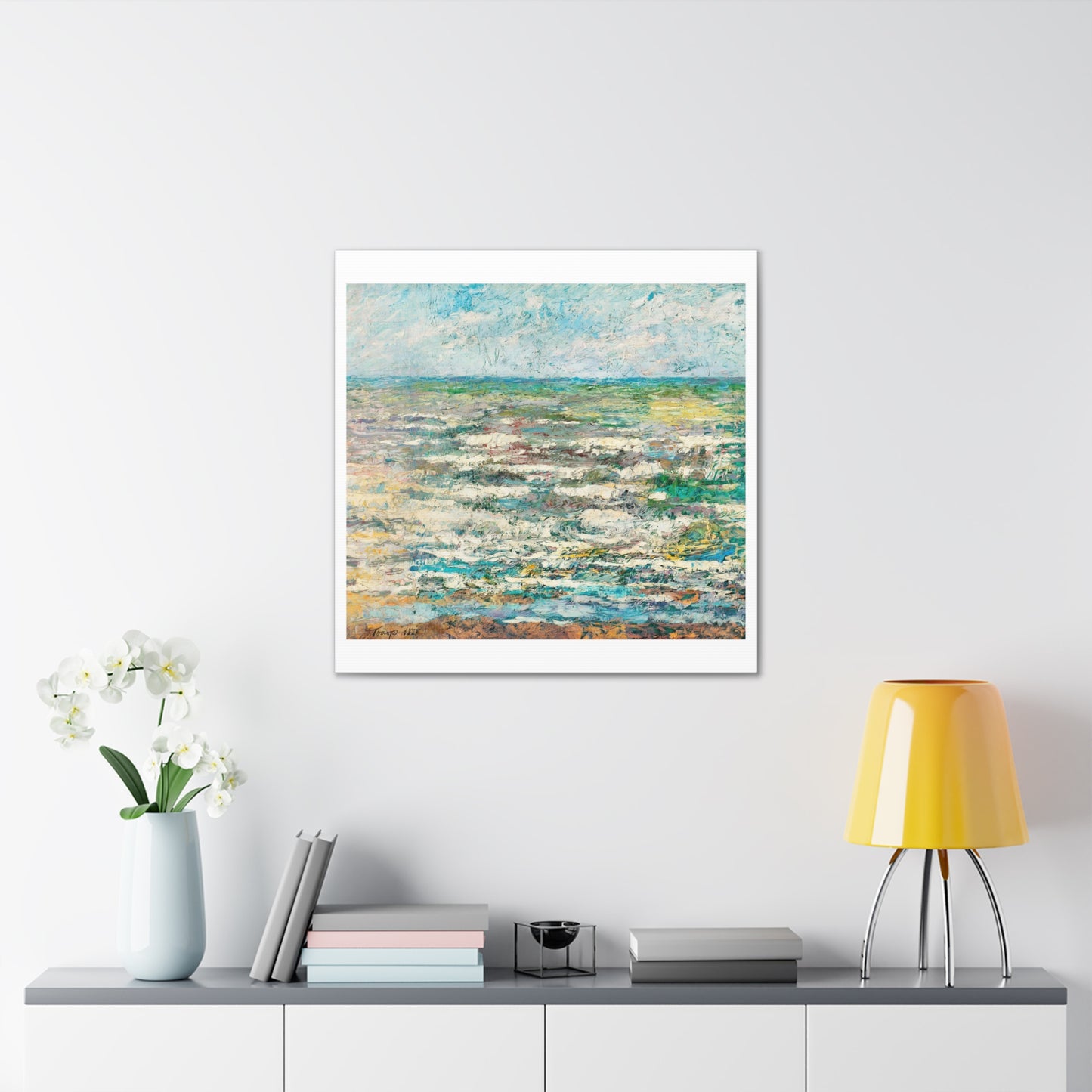 The Sea (1887) by Jan Toorop, from the Original, Print on Canvas