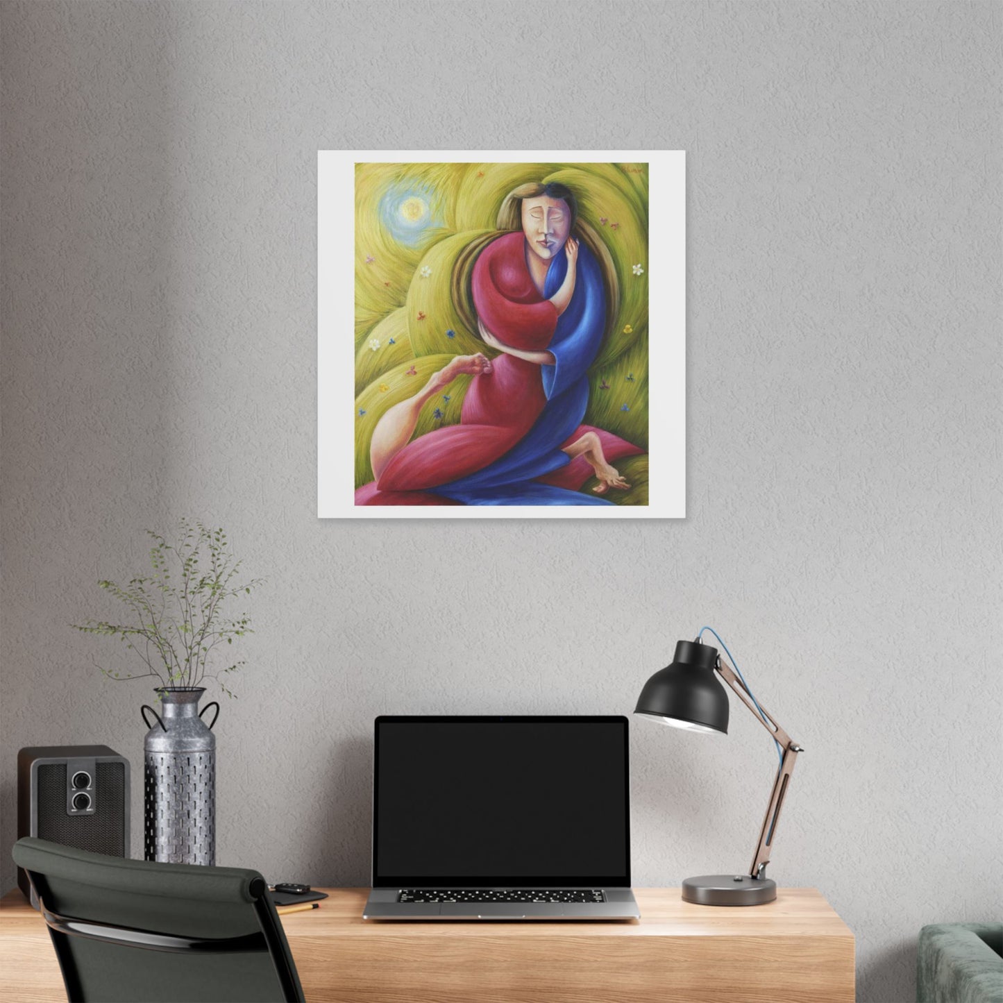 The Eternal Embrace 'Designed by AI' Canvas Art Print