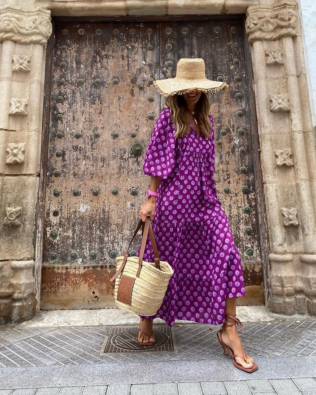 Summer Vintage Printed Boho Long Dress, Multi Designs