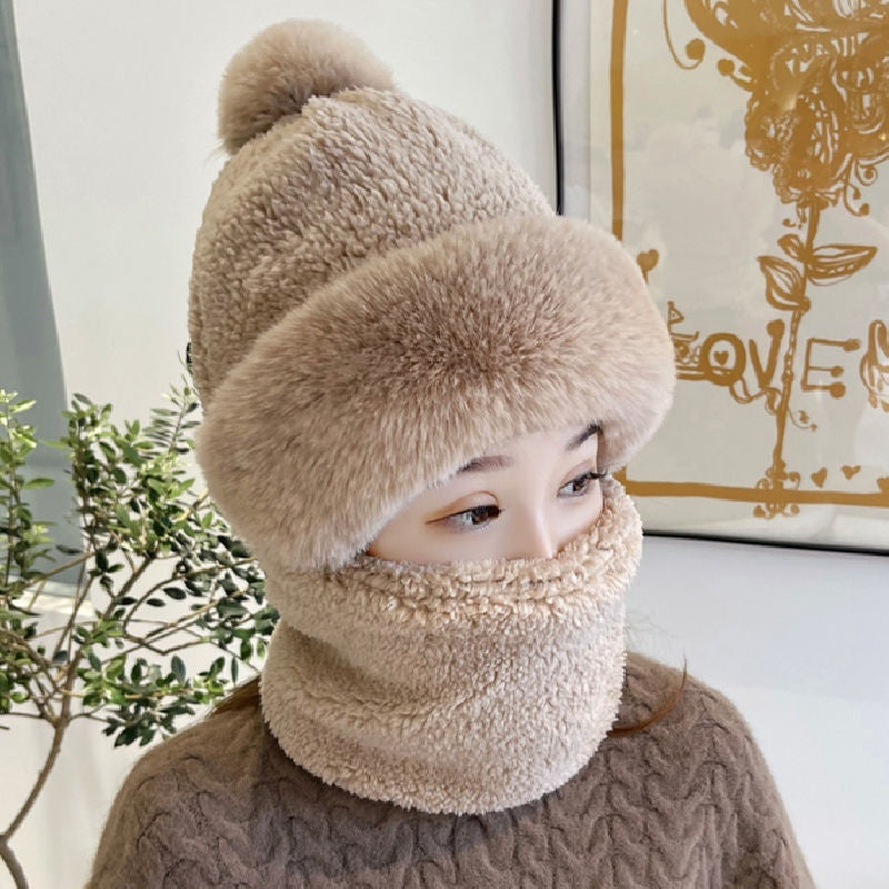 Women's Extreme Cold Series Bobble Hat, Integrated Neck Protection
