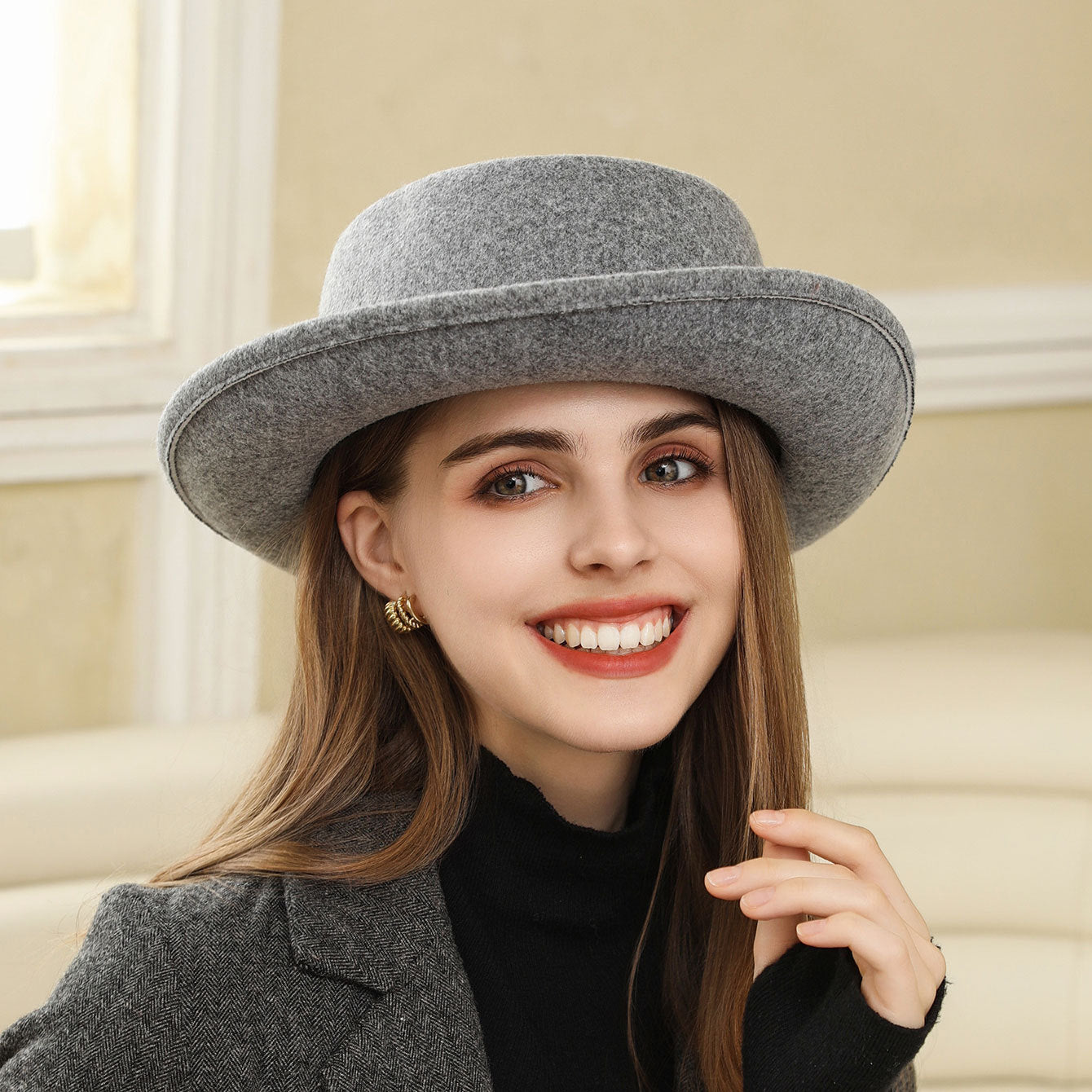Vintage Bow British-Style Women's Fashion Top Hat