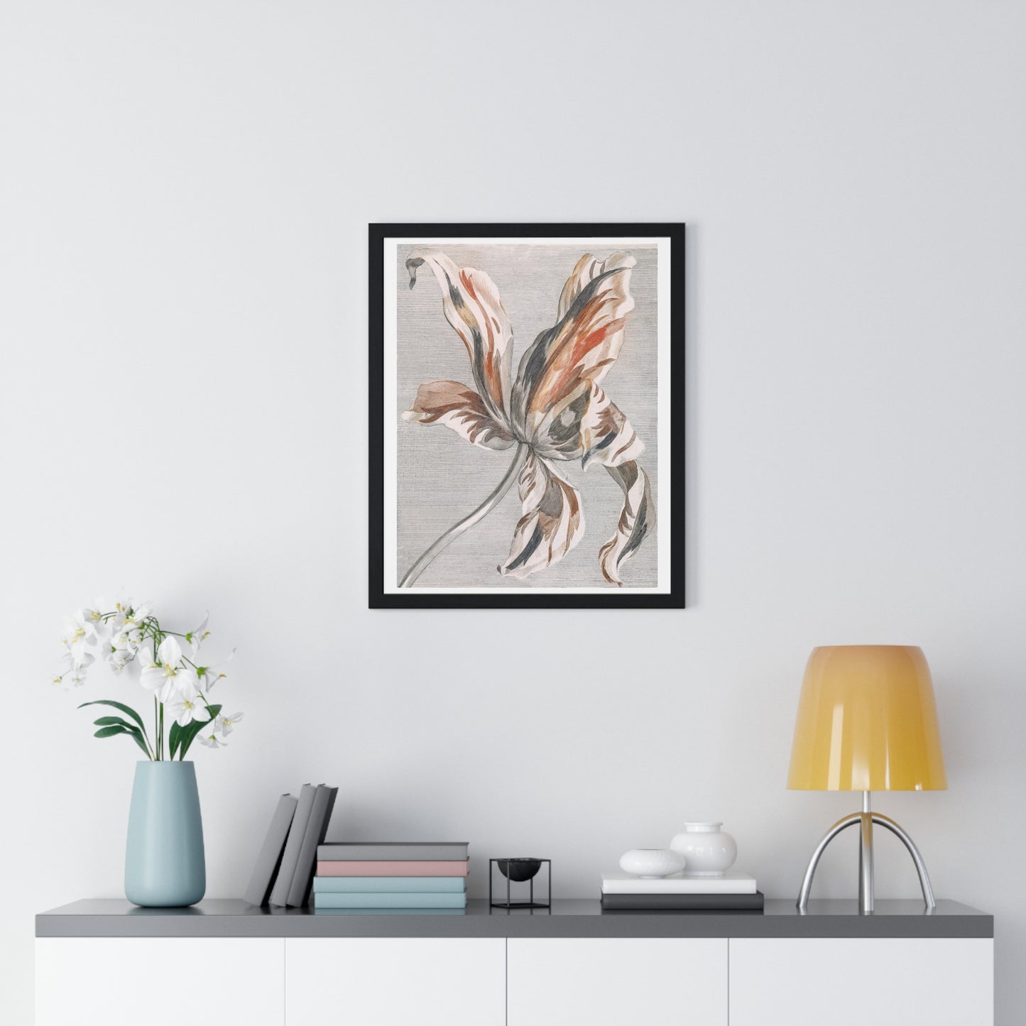 A Tulip by Johan Teyler (1648-1709), from the Original, Framed Art Print