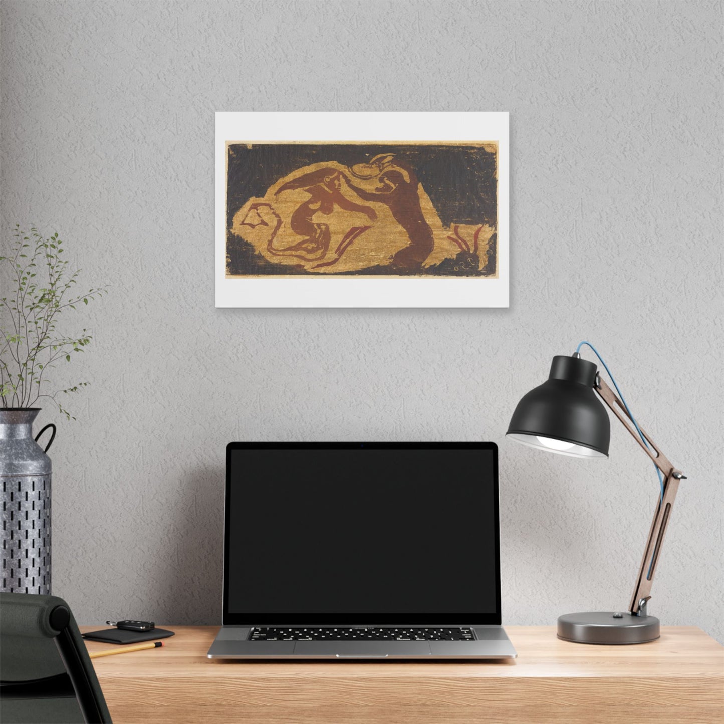 The Mermaid and the Monkey (1848-1903) by Paul Gauguin, from the Original, Canvas Art Print