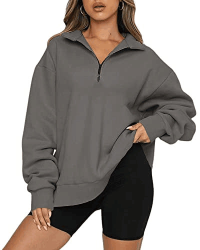 Vireous Turndown Collar Women's Sweatshirt, Multi Colours