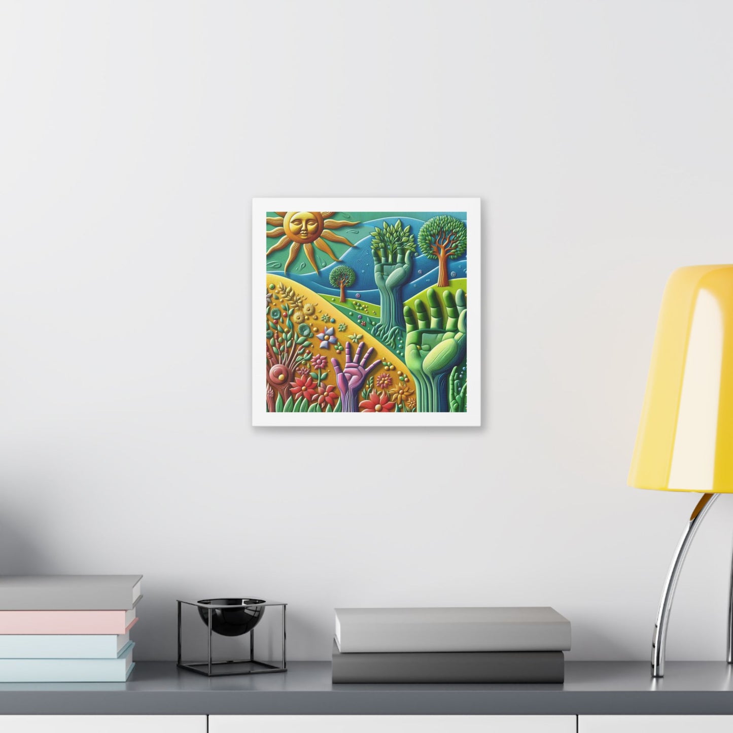 Gaia's Eternal Embrace 'Designed by AI' Canvas Art Print