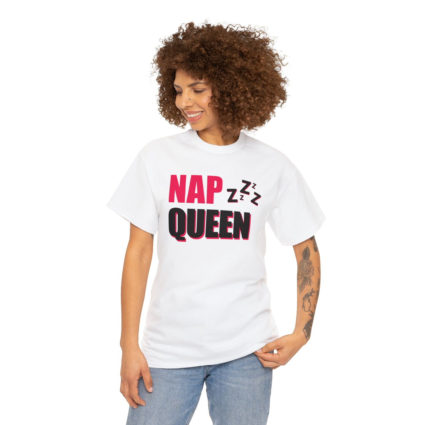 Nap Queen, Heavy Cotton T-Shirt