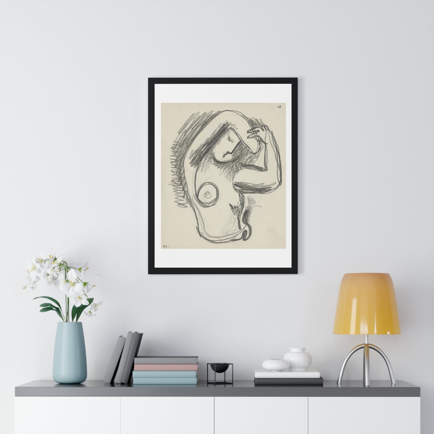 Act (1937) by Mikuláš Galanda, from the Original, Framed Art Print