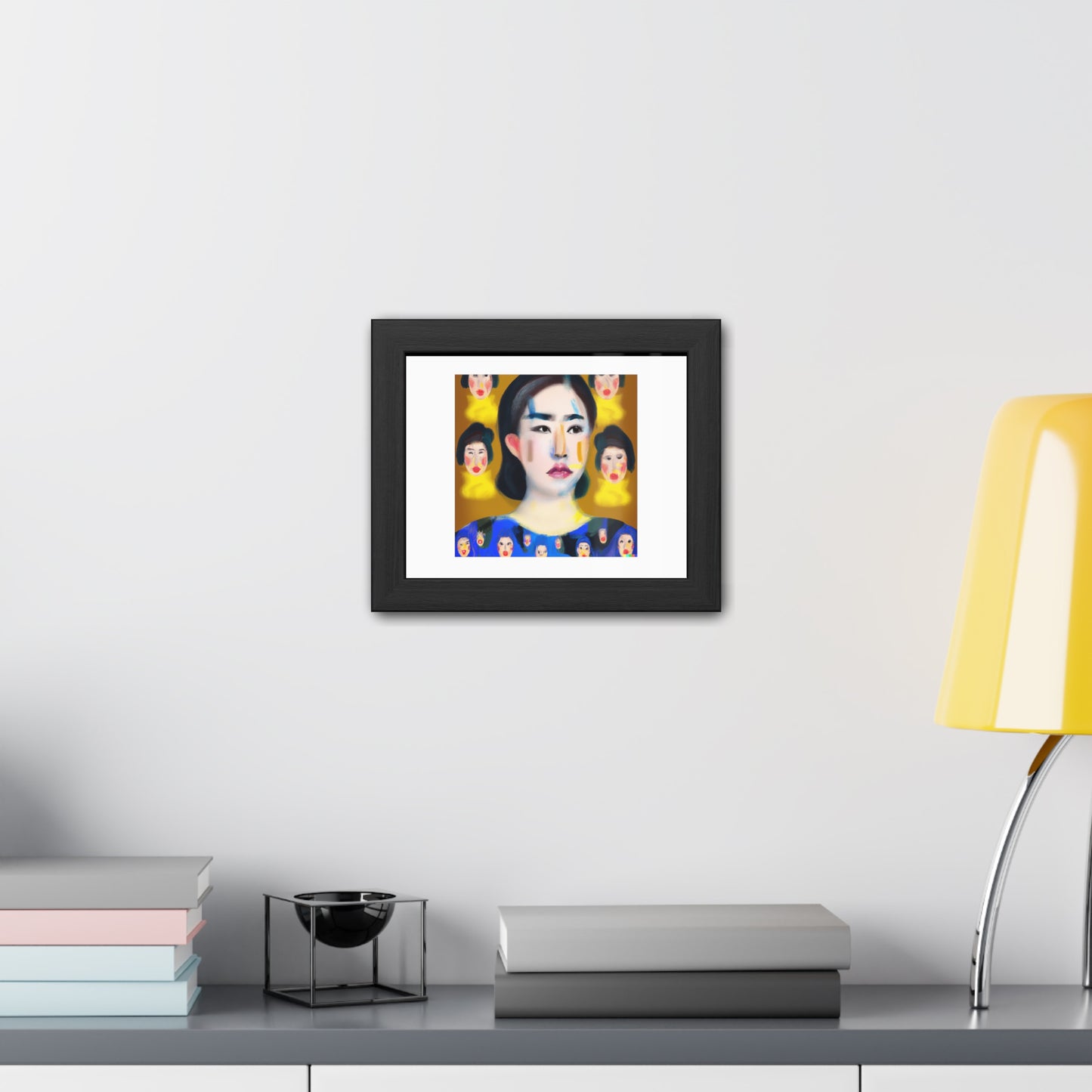 Leaders Must Be Human First In A Crisis 'Designed by AI' Wooden Framed Print