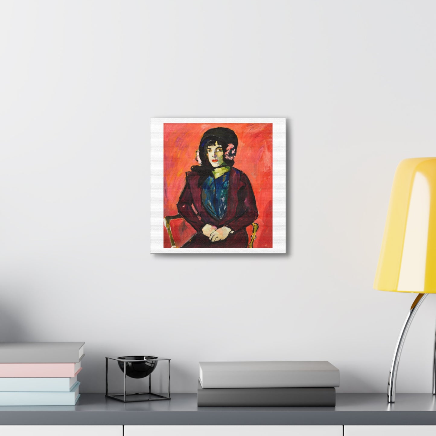 Portrait of a Girl (1909–1914) by Henry Lyman Sayen, from the Original, Print on Canvas