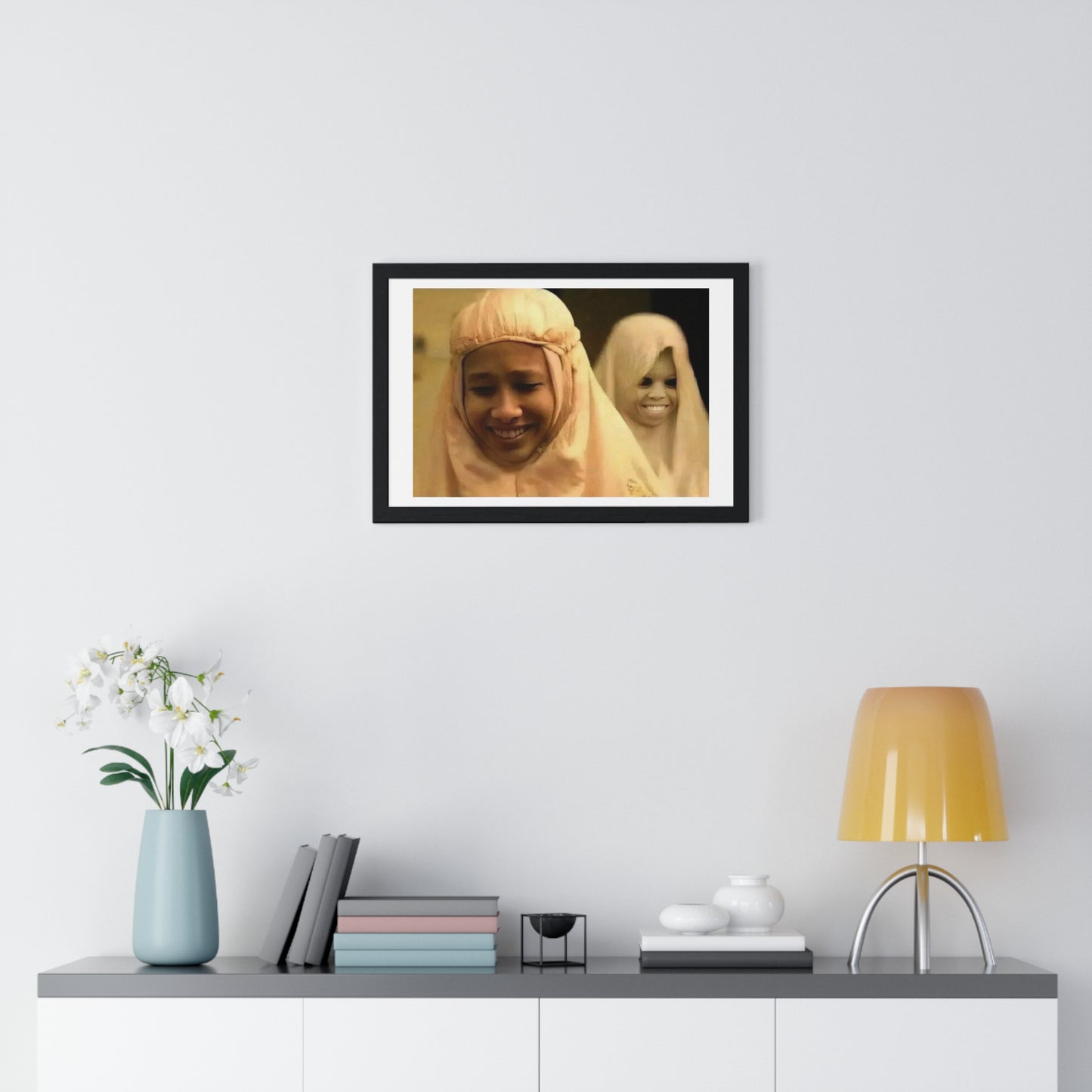 The Mask of Islam 'Designed by AI', Framed Art Print
