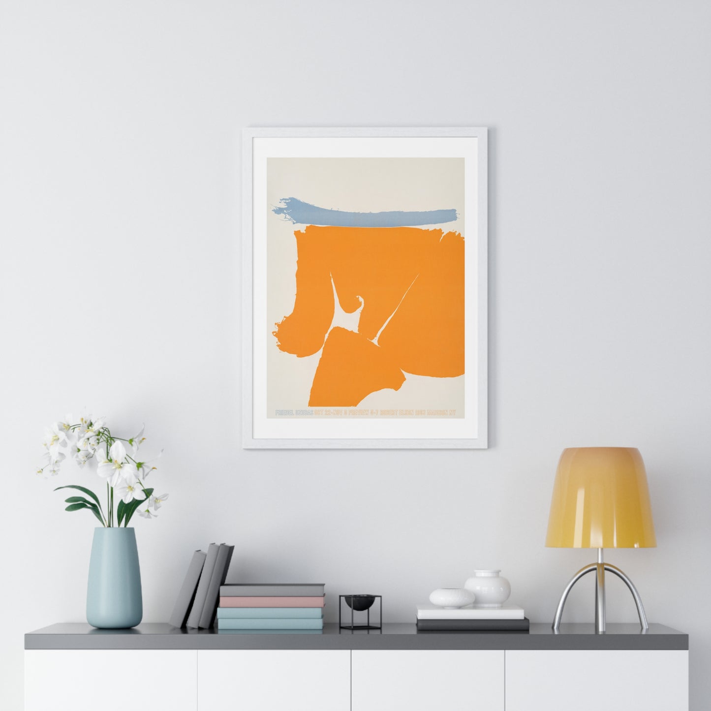 Friedel Dzubas (1960) Vintage Poster by Robert Elkon Gallery, from the Original, Wooden Framed Print