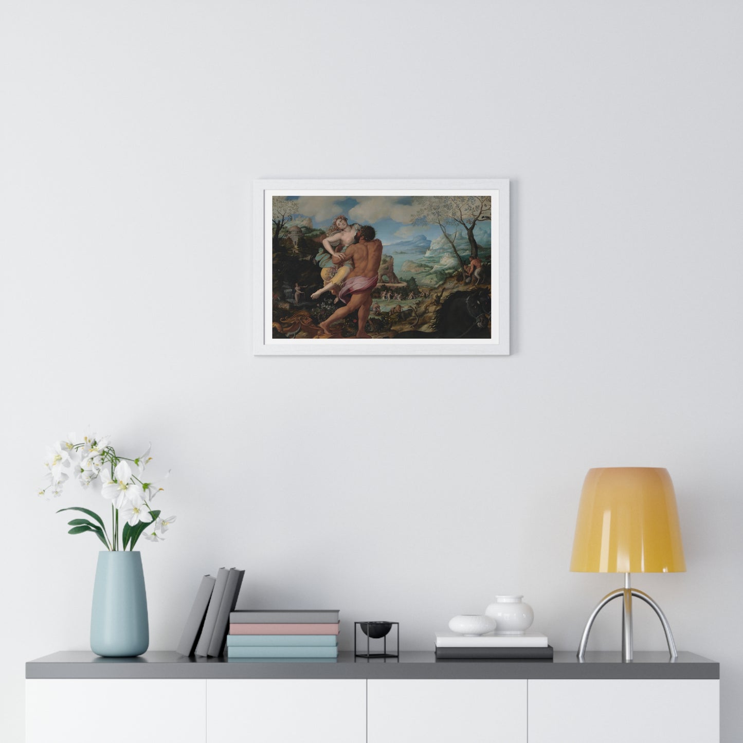 The Abduction of Proserpine (1570) by Alessandro Allori, from the Original, Framed Art Print