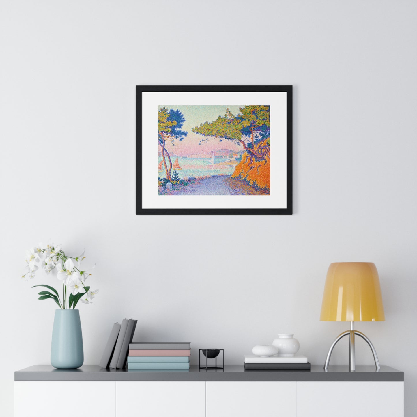 Golfe Juan (1896) Vintage Painting by Paul Signac, from the Original, Framed Art Print