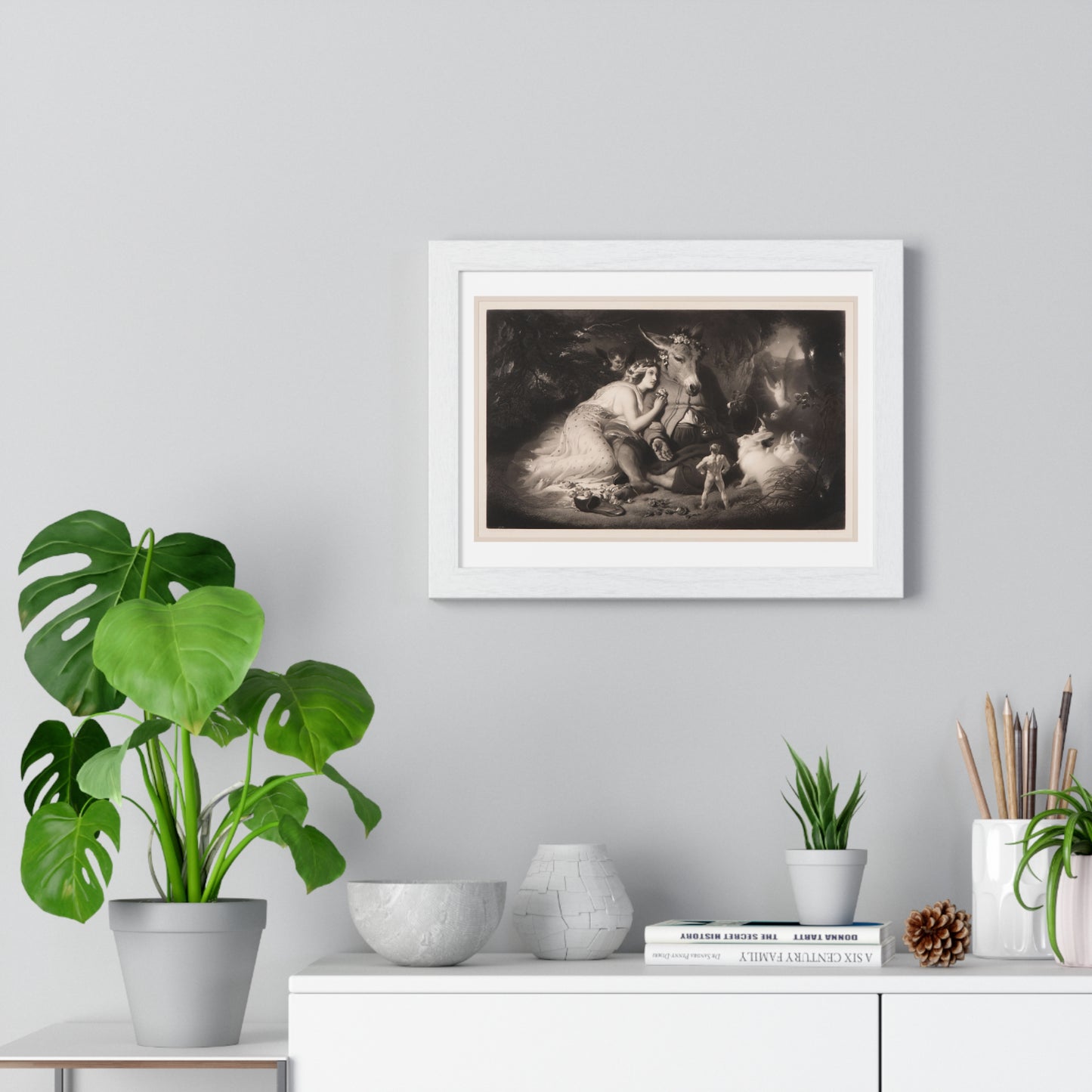 A Midsummer Night's Dream (1857) Engraving by Samuel Cousins from the Original, Framed Art Print