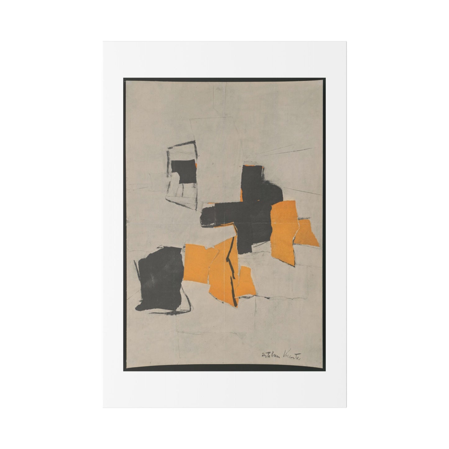 Exhibit (1958) by Esteban Vicente, from the Original, Canvas Art Print