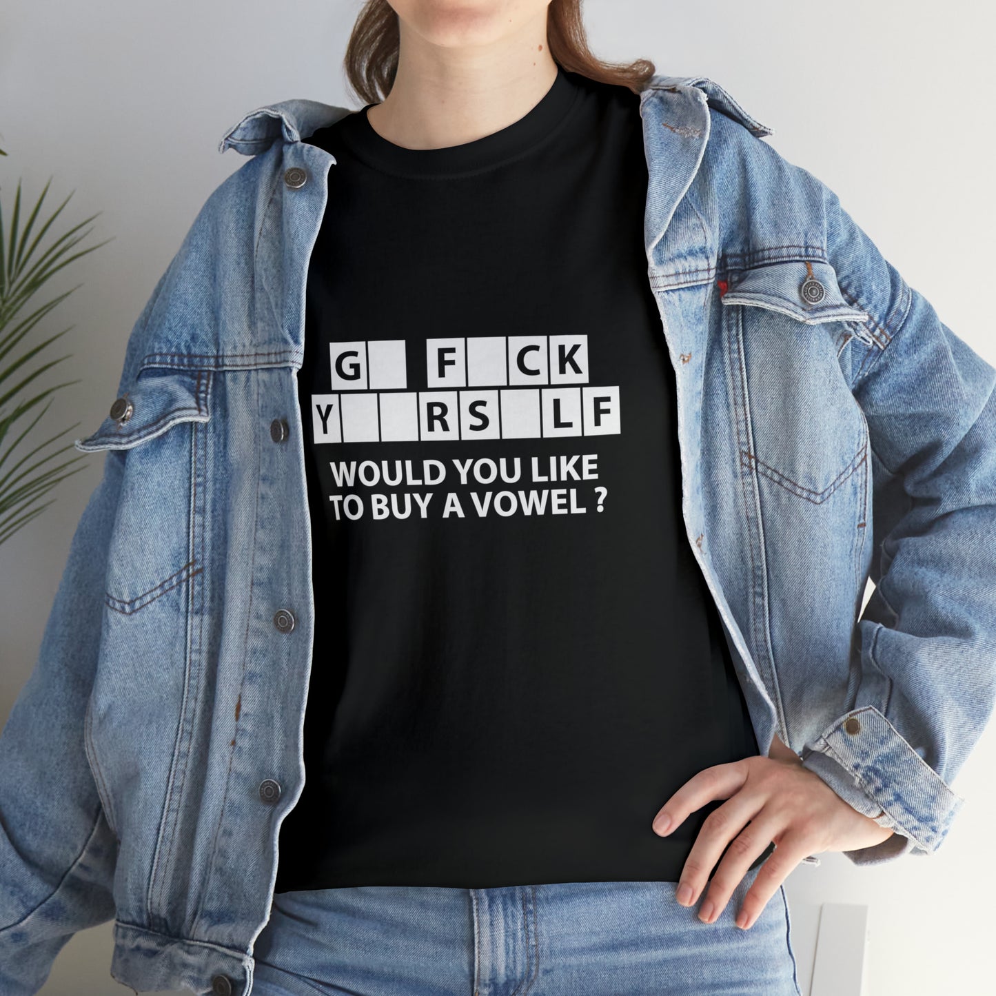 Would You Like To Buy a Vowel? Sarcastic Funny T-Shirt