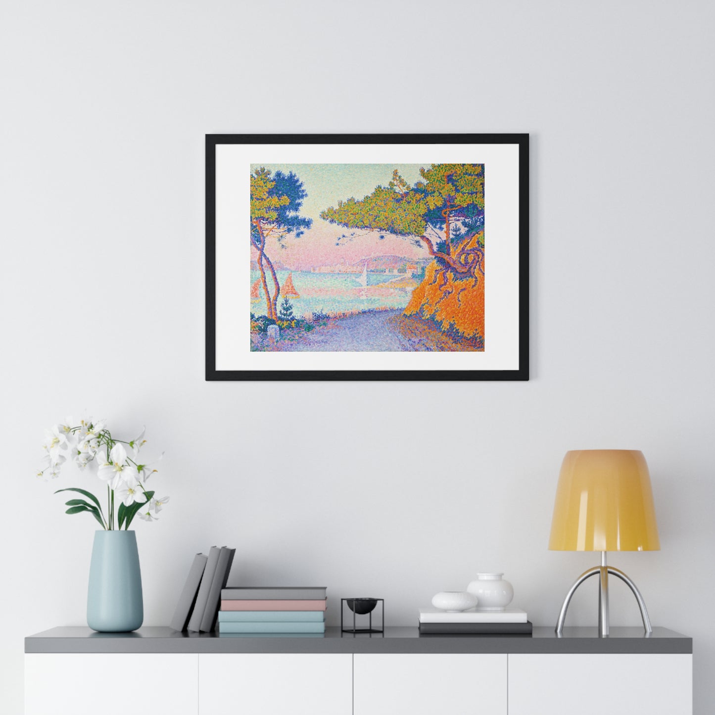 Golfe Juan (1896) Vintage Painting by Paul Signac, from the Original, Framed Art Print