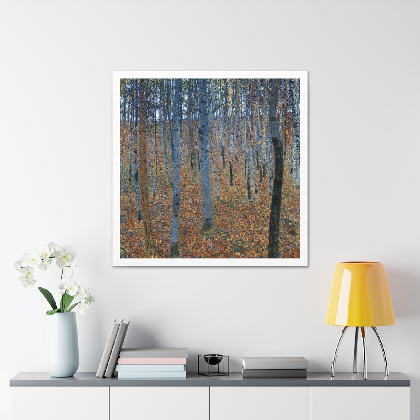 Beech Grove I (1902) by Gustav Klimt, from the Original, Art Print on Canvas