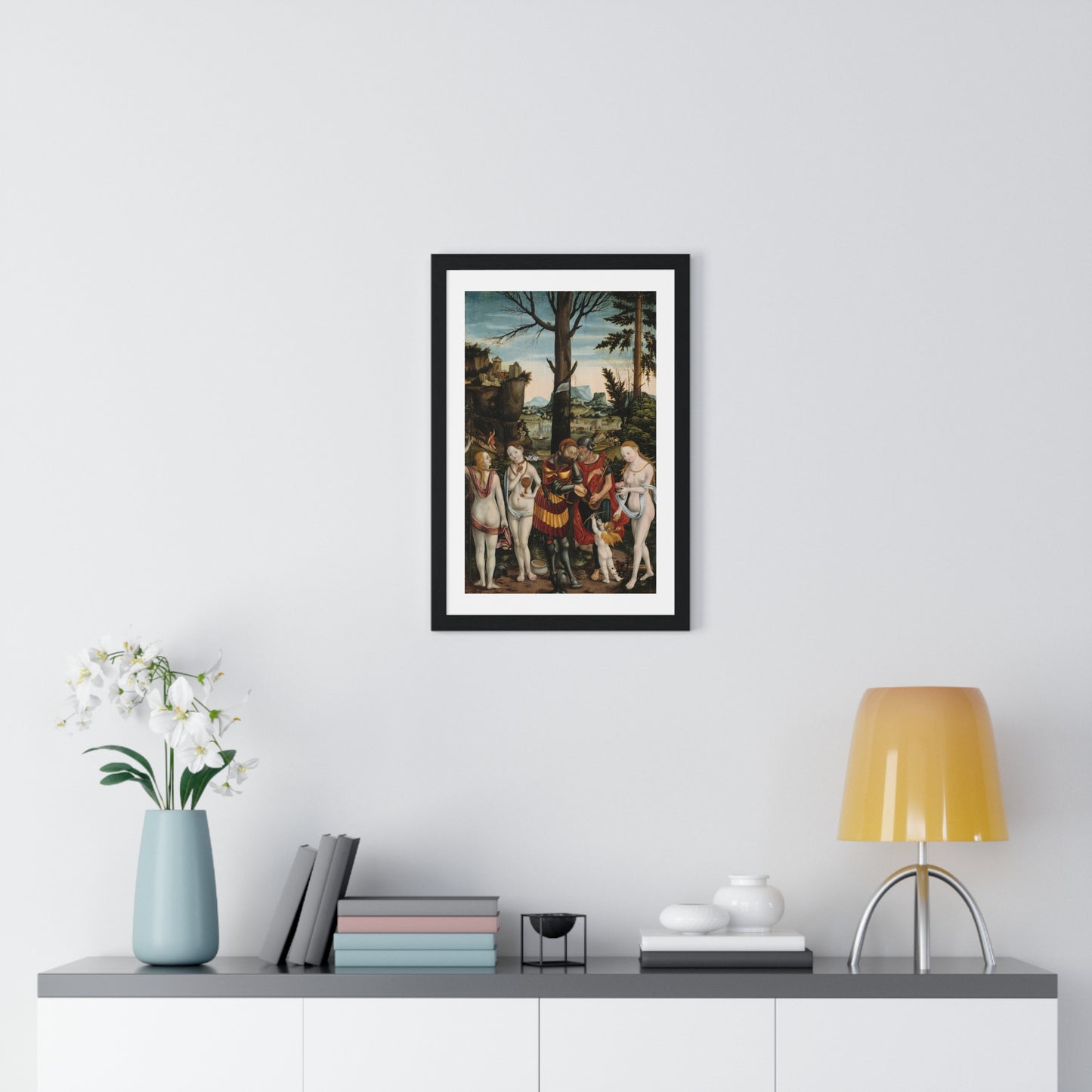 The Dream of Paris (1536) by Matthias Gerung, from the Original, Framed Art Print