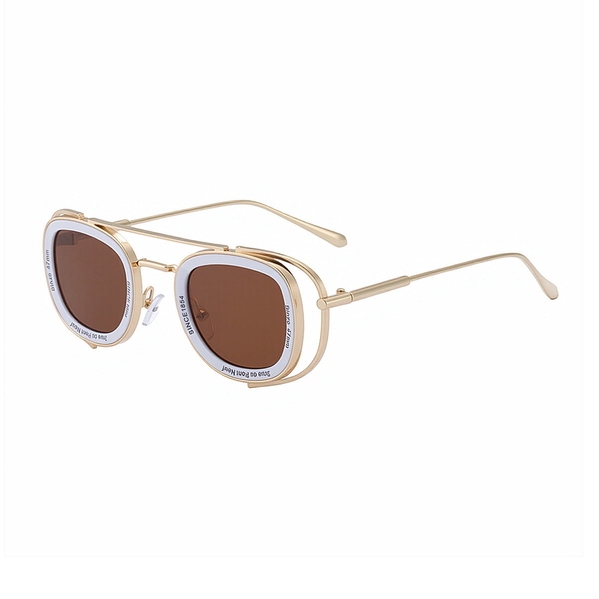 Avant Garde Oval Retro Steam Punk Sunglasses
