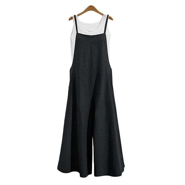 Fashion Style Women's Wide-Leg Dungarees