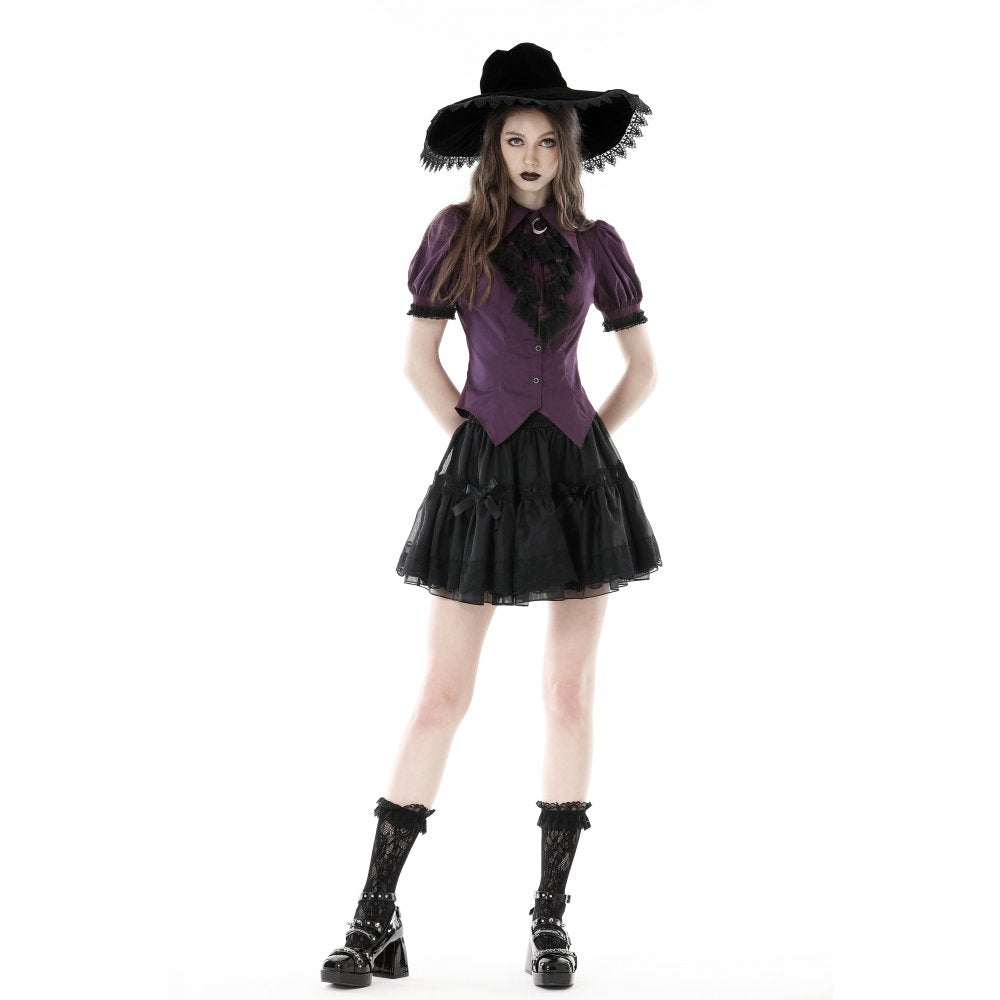 Dark In Love Druantia Blouse in Purple