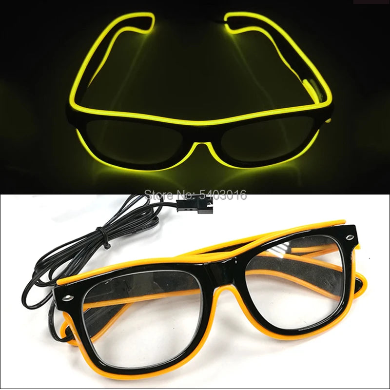 Glowing Party Glasses, Festival Sunglasses, Lighting Glow Glasses