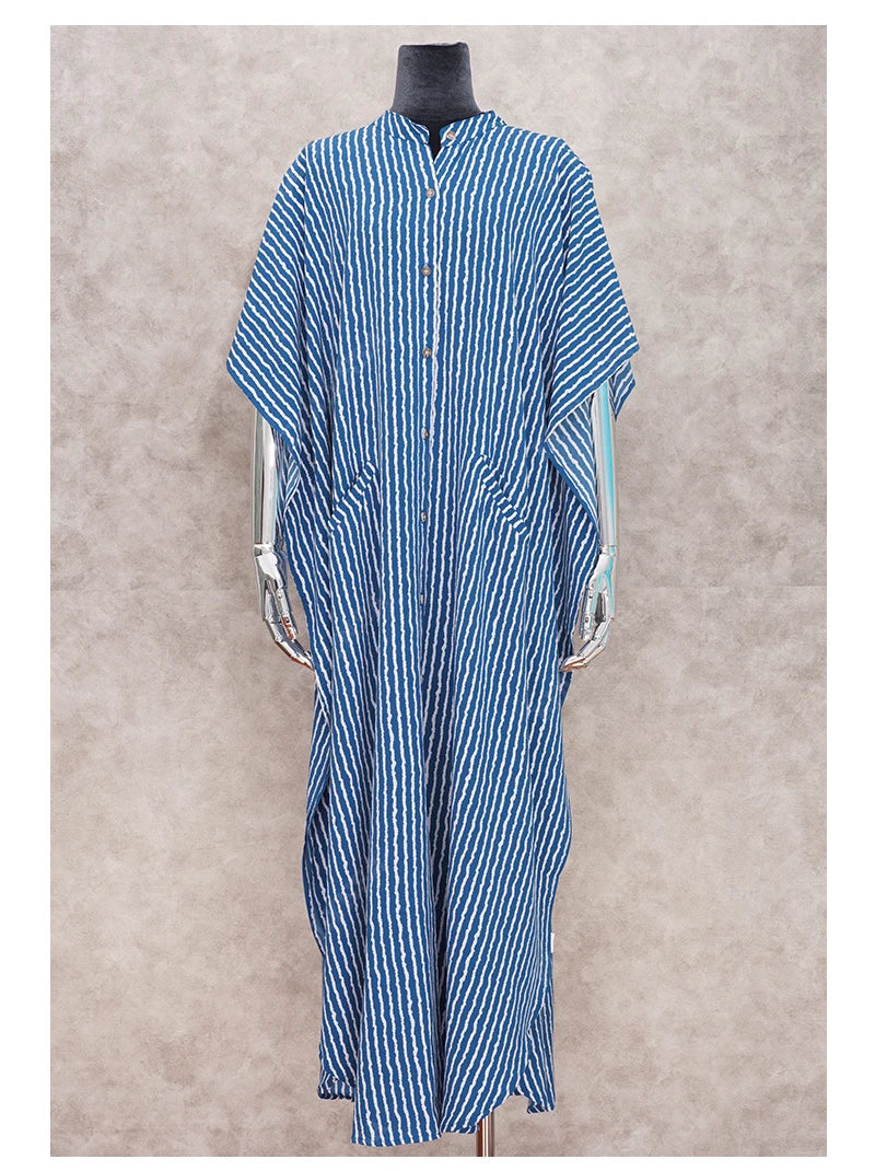 Long Beach Dress, Printed Women's Kaftan, Multi Designs