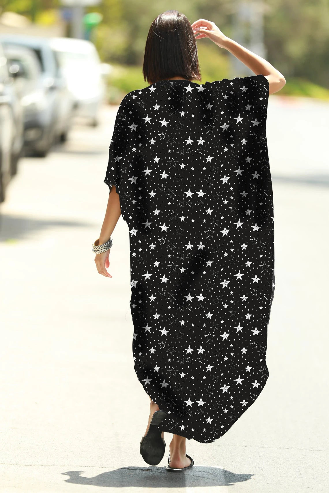 Long Beach Dress, Printed Women's Kaftan, Multi Designs