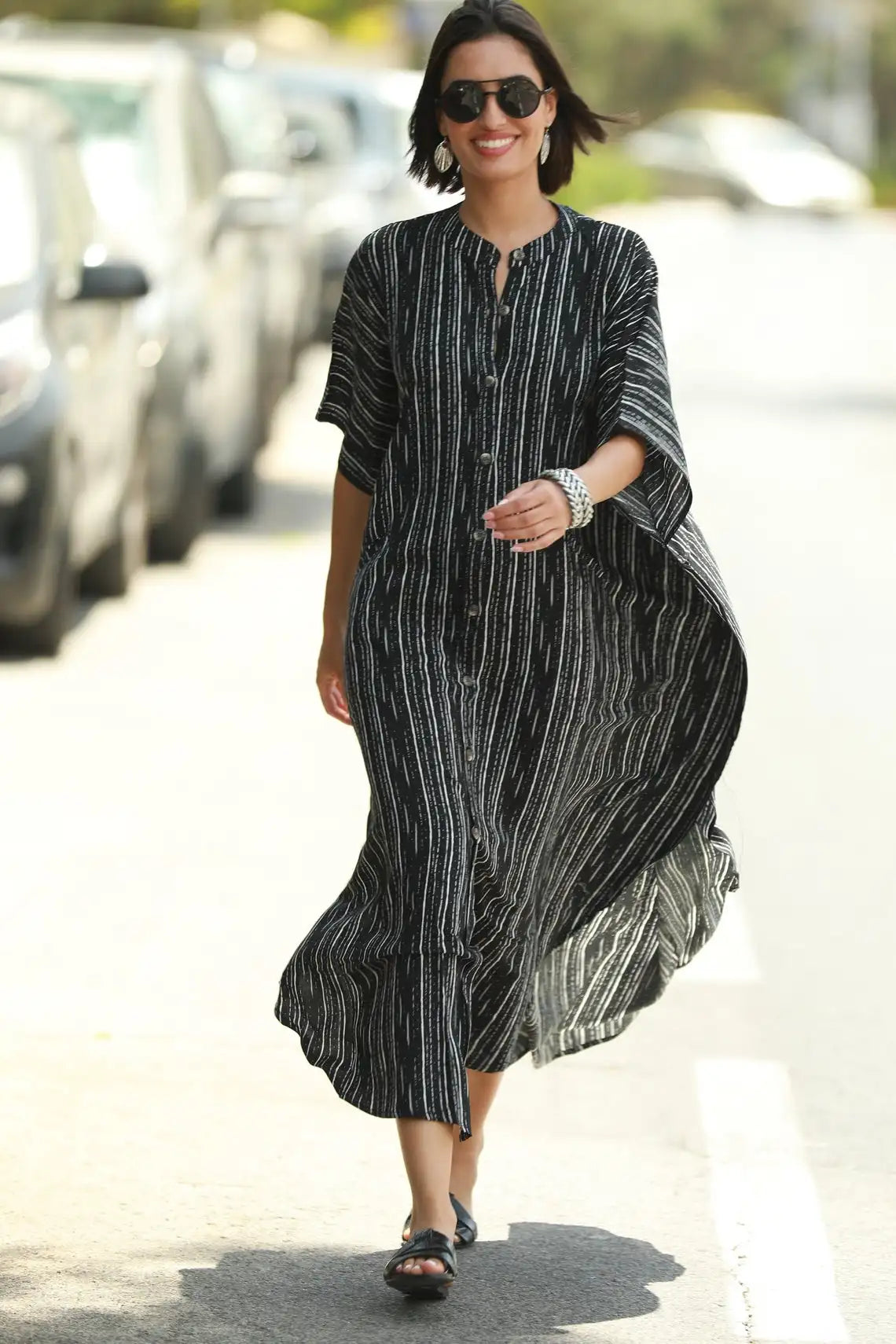 Long Beach Dress, Printed Women's Kaftan, Multi Designs