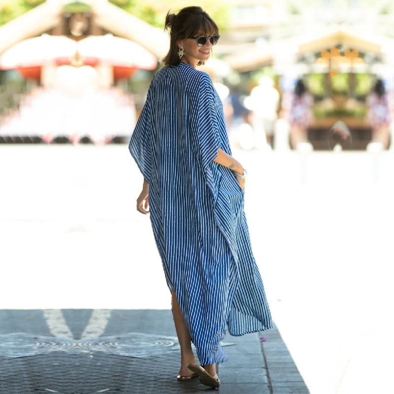 Long Beach Dress, Printed Women's Kaftan, Multi Designs