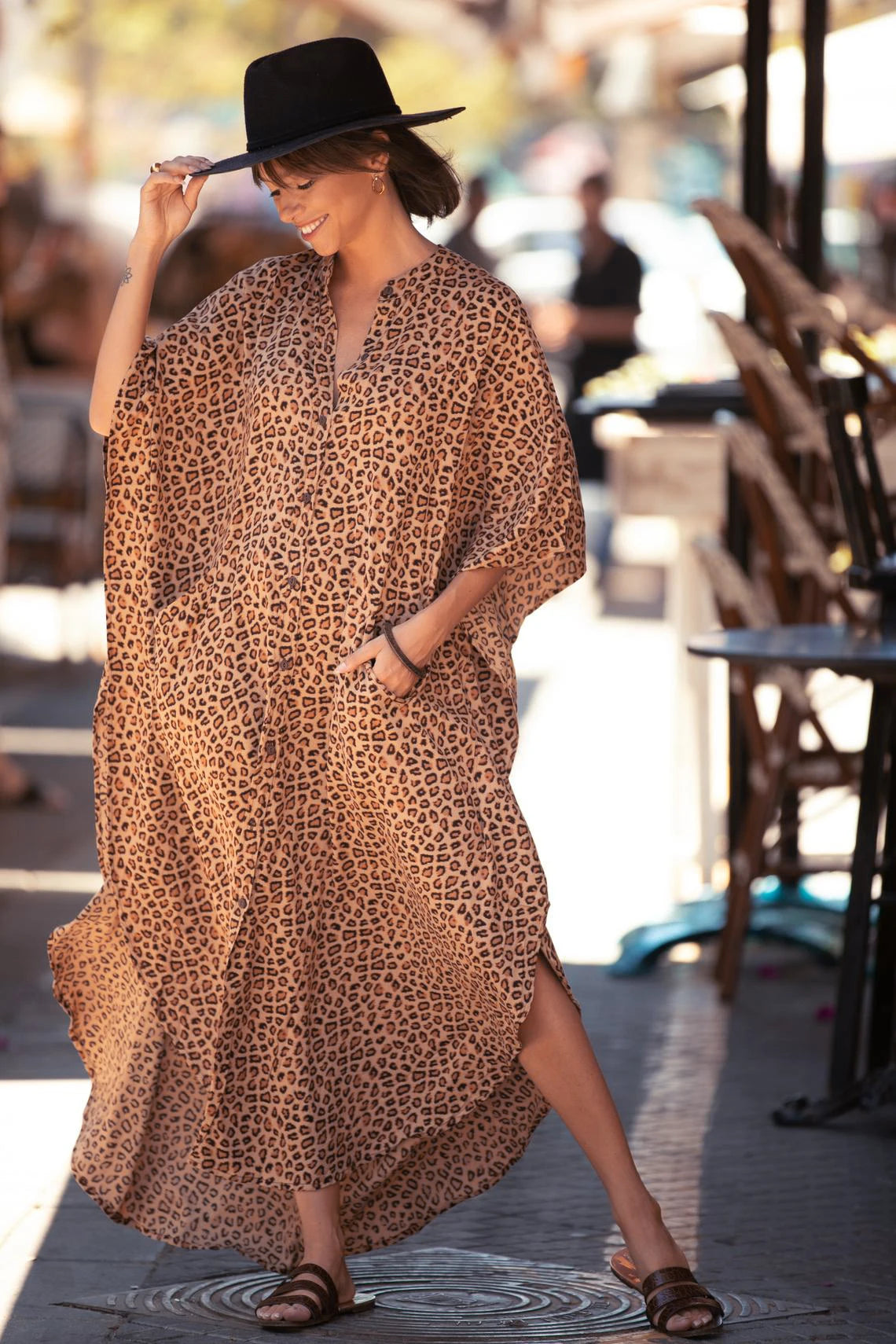 Long Beach Dress, Printed Women's Kaftan, Multi Designs