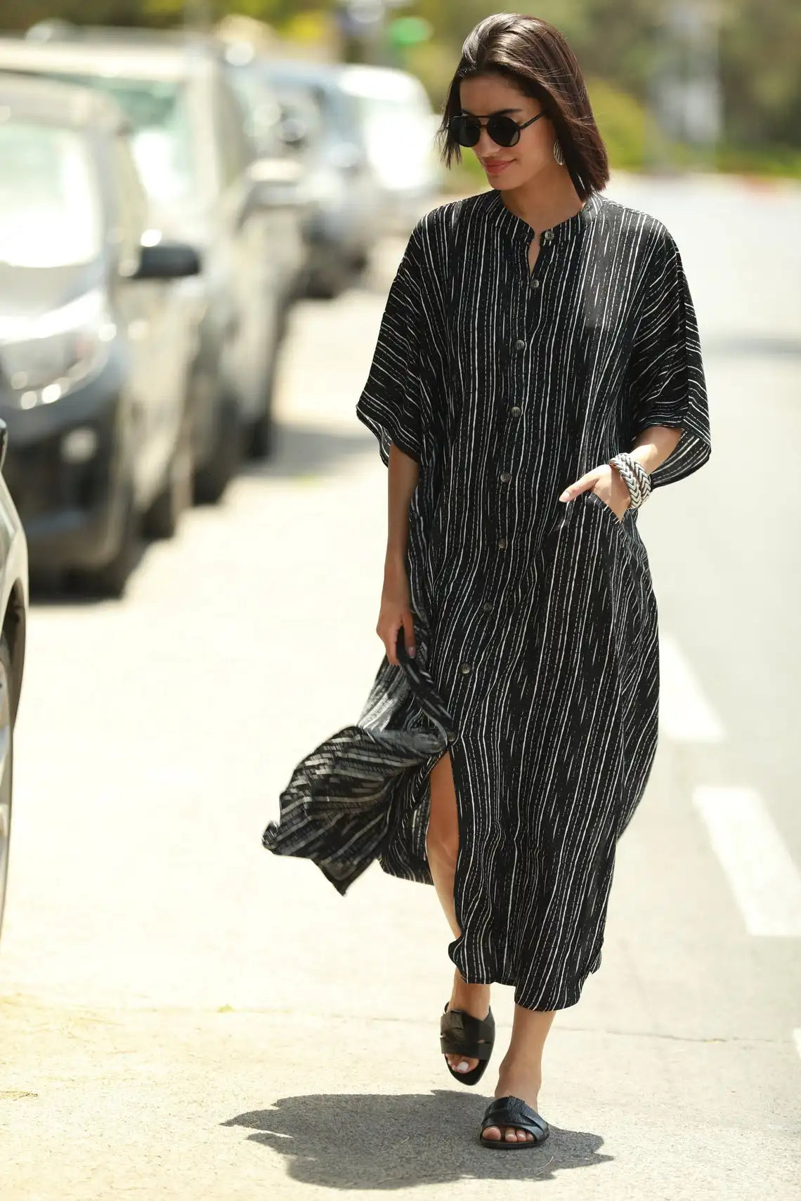 Long Beach Dress, Printed Women's Kaftan, Multi Designs