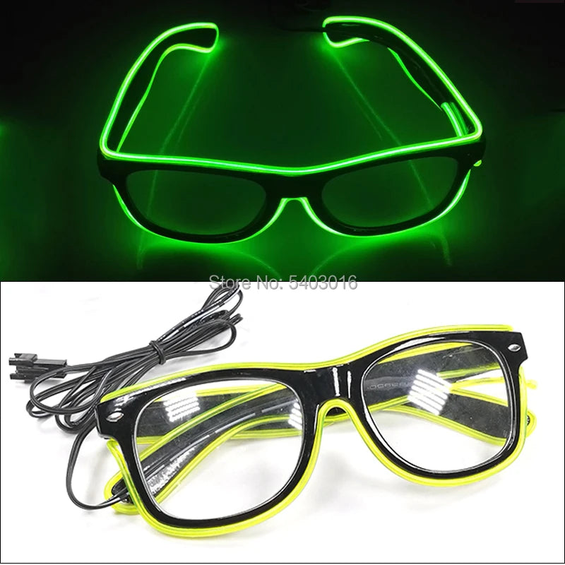 Glowing Party Glasses, Festival Sunglasses, Lighting Glow Glasses