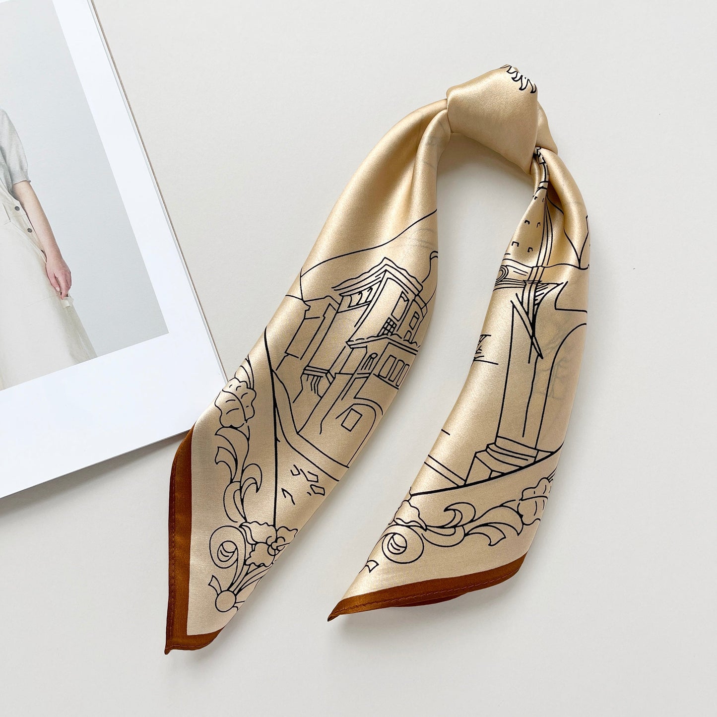 City Walk Silk Square Scarf, Women's 53cm Bandana