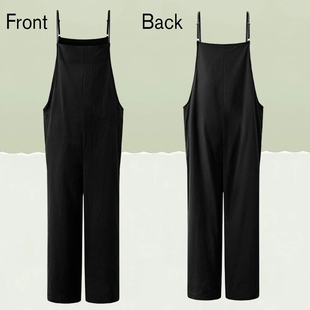 Fashion Style Women's Wide-Leg Dungarees