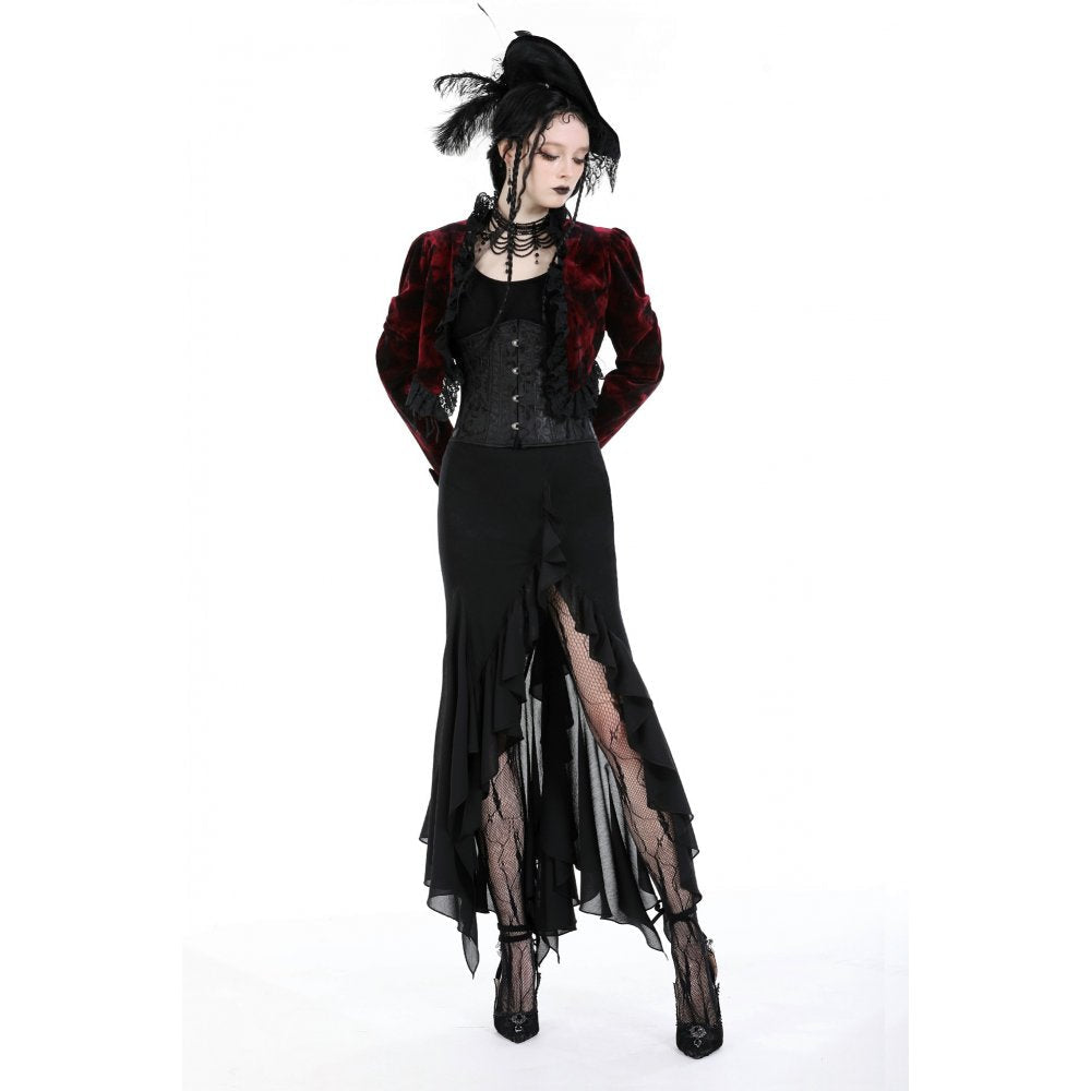 Dark In Love Izora Asymmetrical Goth Skirt