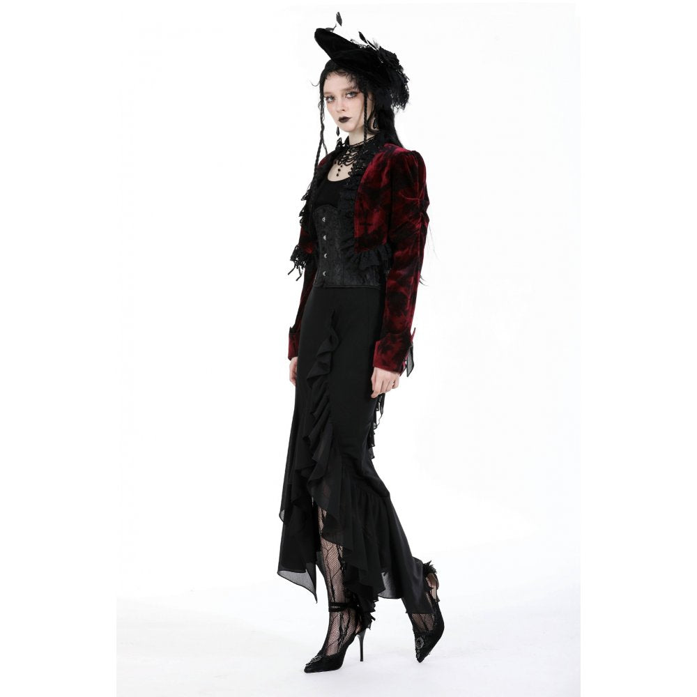 Dark In Love Izora Asymmetrical Goth Skirt