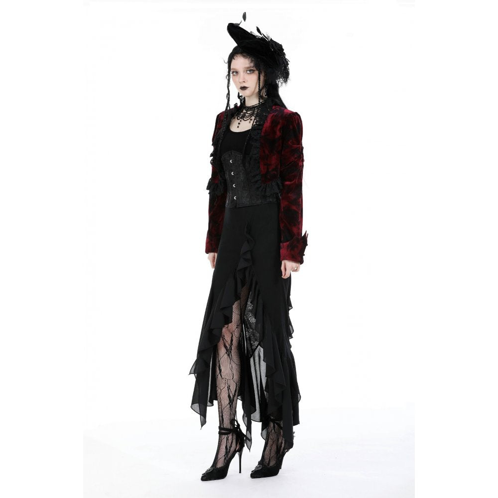 Dark In Love Izora Asymmetrical Goth Skirt