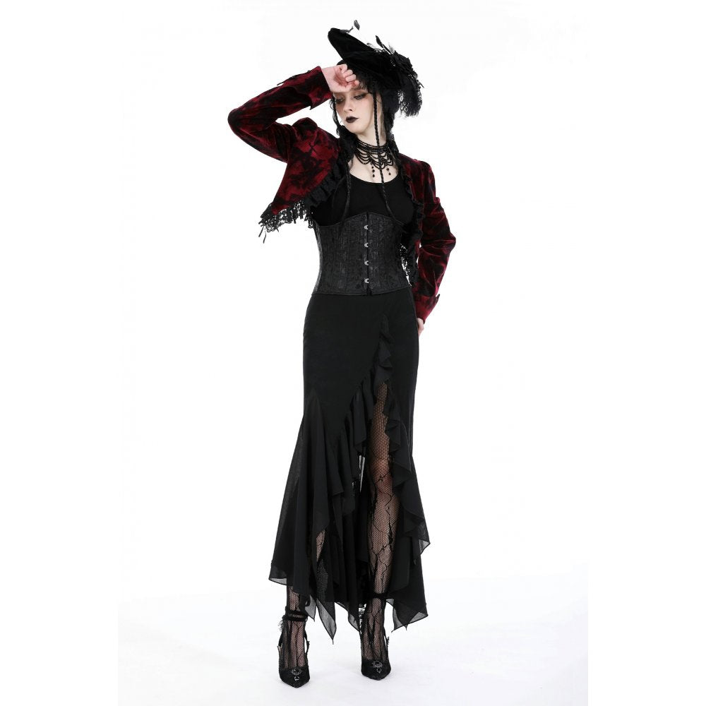 Dark In Love Izora Asymmetrical Goth Skirt