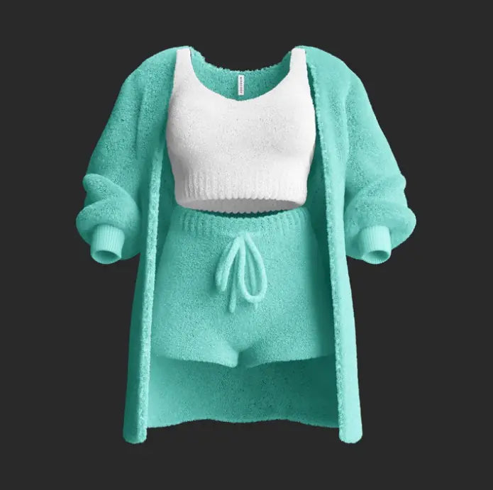 Women's Three-Piece or Four-Piece Casual Knit Set