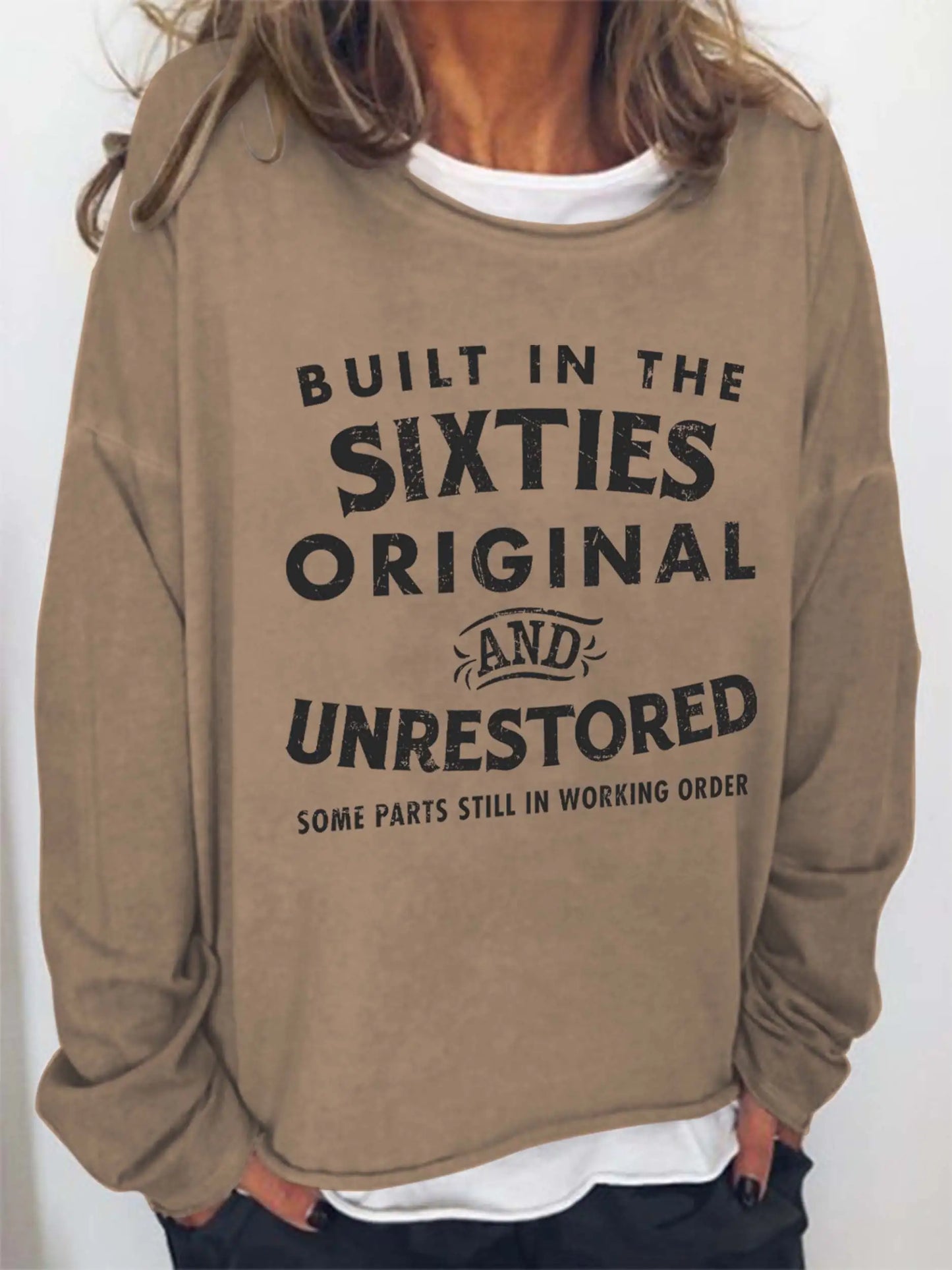 'Built in the Sixties' Retro Long Sleeve Sweatshirt