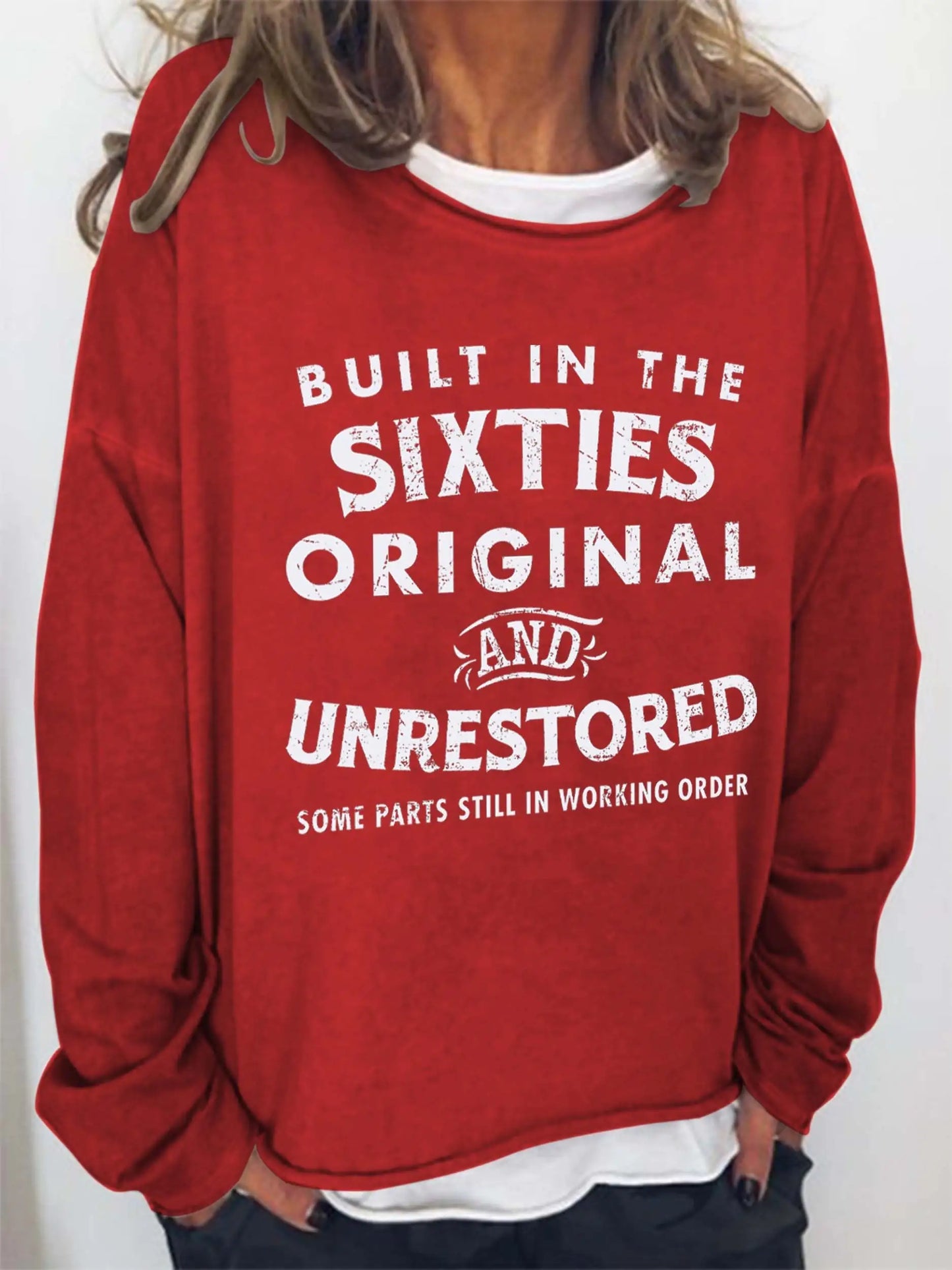 'Built in the Sixties' Retro Long Sleeve Sweatshirt