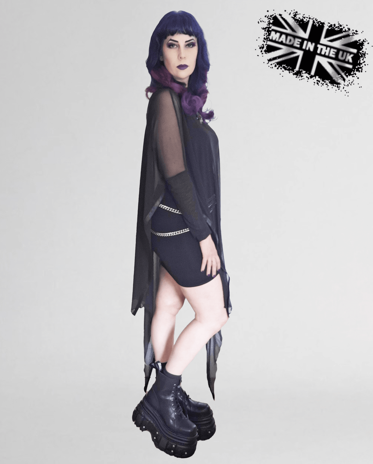Necessary Evil Anahita Mesh-Layer Dress